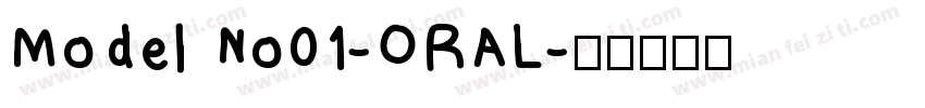 Model No01-ORAL字体转换